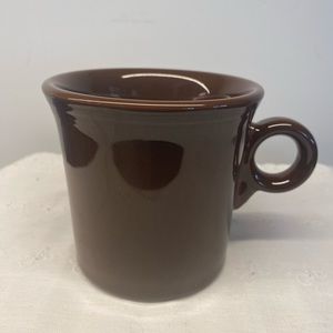 Fiestaware Coffee Mug. Tom & Jerry Ring Handle. Color: Chocolate Brown